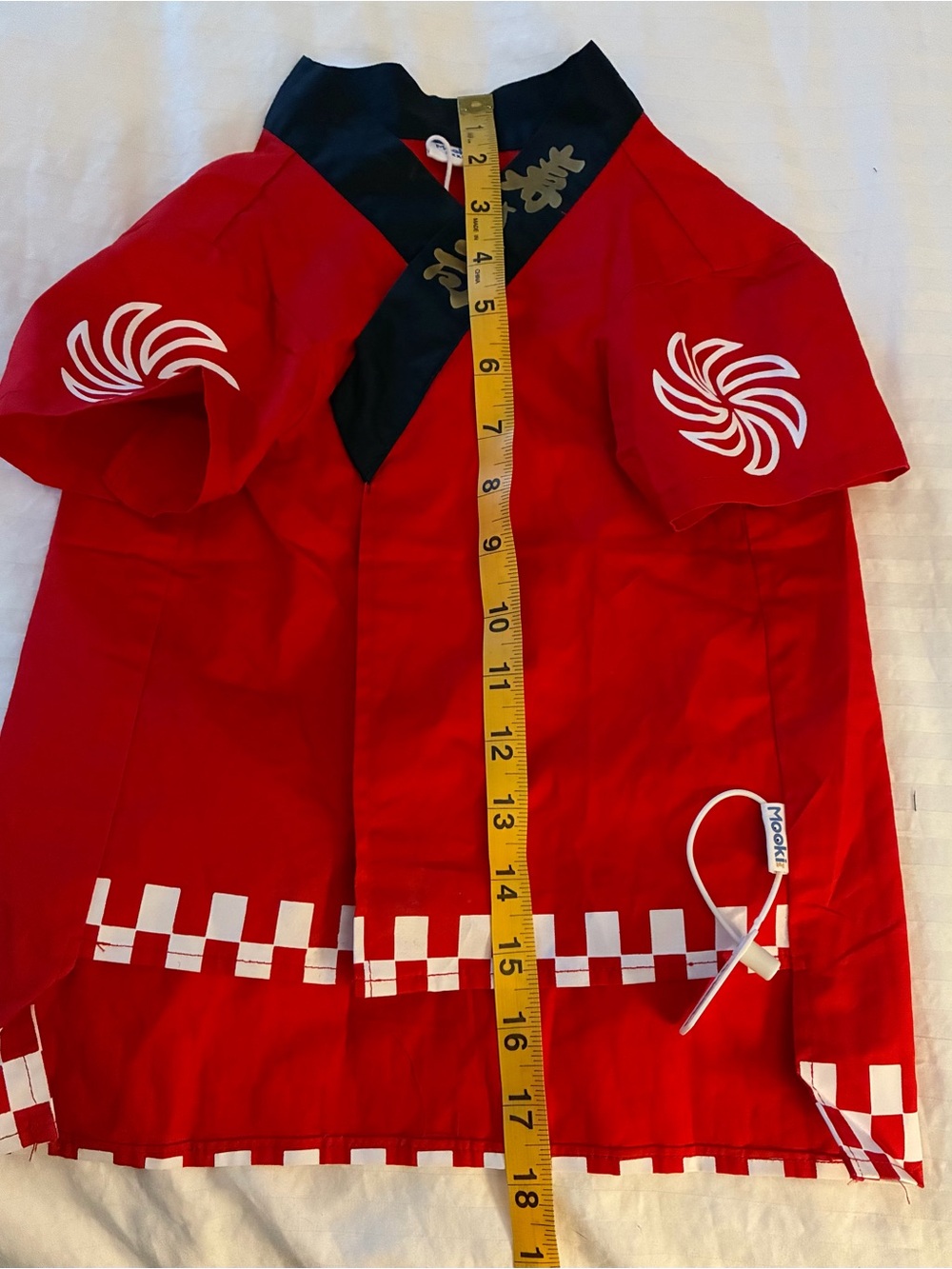 XXL Japanese Sushi Chef Pet Costume NWT - Picture 3 of 5